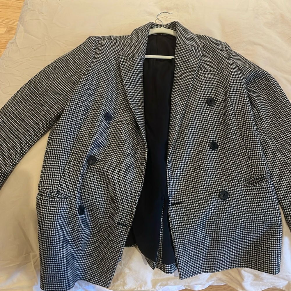 All Saints Gingham Blazer